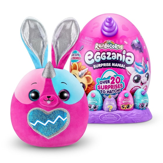 Λούτρινο ZURU Rainbocorns Eggzania Surprise Mania Αυγό Έκπληξη Σειρά 1 - 6 Σχέδια (26cm) - Τυχαία Επιλογή Σχεδίου image 4