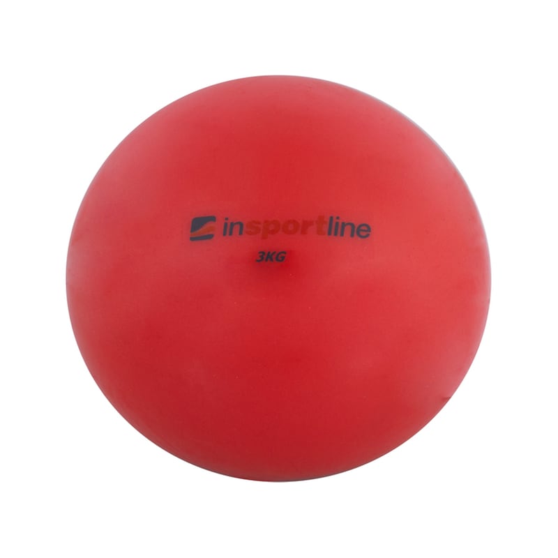 INSPORTLINE Μπάλα Γυμναστικής Insportline Κατάλληλη για Yoga, 3kg - Kόκκινο