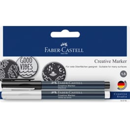Σετ Μαρκαδόροι Ζωγραφικής Faber Castell Ανεξίτηλοι (2 τεμάχια)