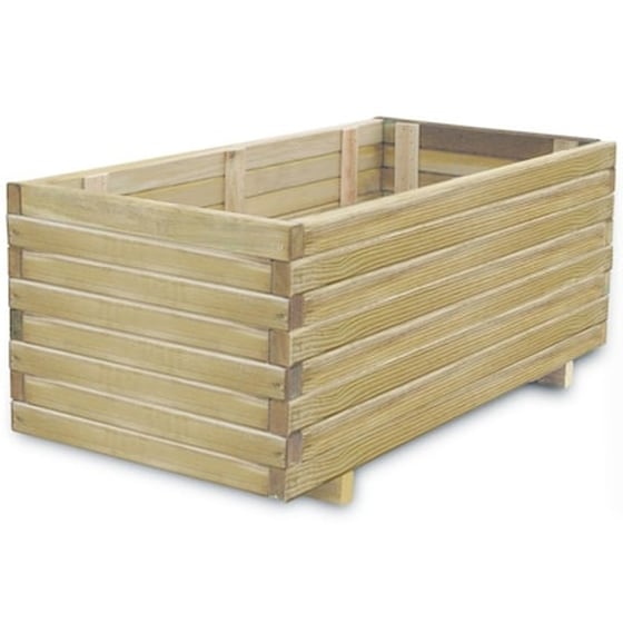 Vidaxl Ζαρντινιέρα Υπερυψωμένη Ορθογώνια 100 X 50 X 40 Εκ. Ξύλινη image 1