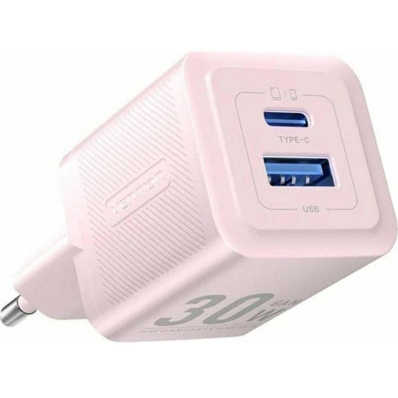 Φορτιστής Πρίζας Vention FEQP0-EU Gan USB-C 30W - Ροζ