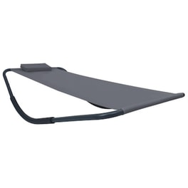 Ξαπλώστρα/ Κρεβάτι VidaXL από Ατσάλι  200x90x40 cm - Γκρι