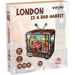 Παζλ 3D Ξύλινο Vintage TV: London Is A Bad Habbit