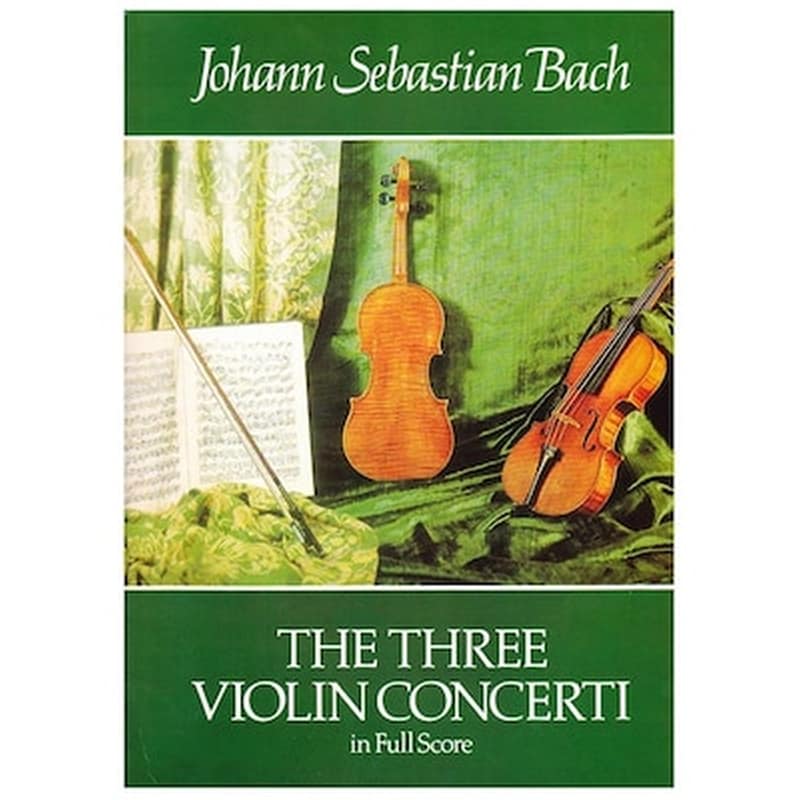 DOVER PUBLICATIONS Βιβλίο Για Σύνολα Dover Publications Bach - The Three Violin Concerti [full Score]