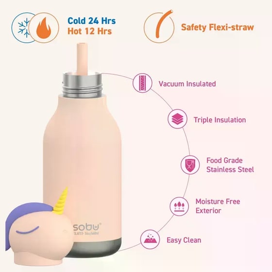 Μπουκάλι Θερμός Asobu Bestie Unicorn 460ml image 5