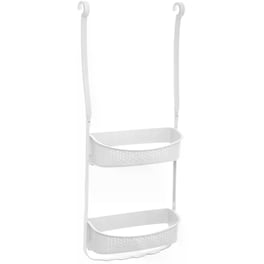 Ραφιέρα Μπάνιου Spitishop Πλαστική Διπλή 31.5x11x70cm - Λευκό
