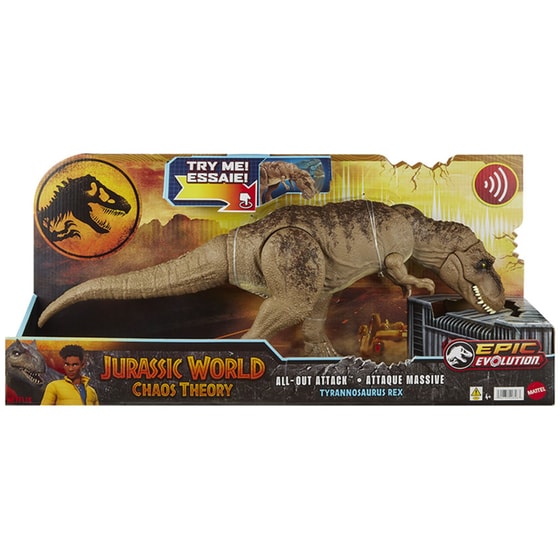 Mattel Jurassic World All out Attack Tyrannosaurus Rex image 0