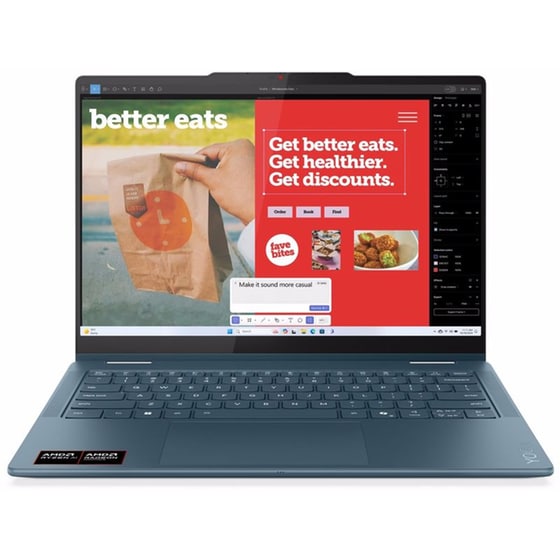 Lenovo Yoga 7 2-in-1 14AKP10 14" QHD+ OLED (AMD Ryzen AI 7-350/32 GB/1TB SSD/Radeon Graphics/Win11Home) Laptop image 0