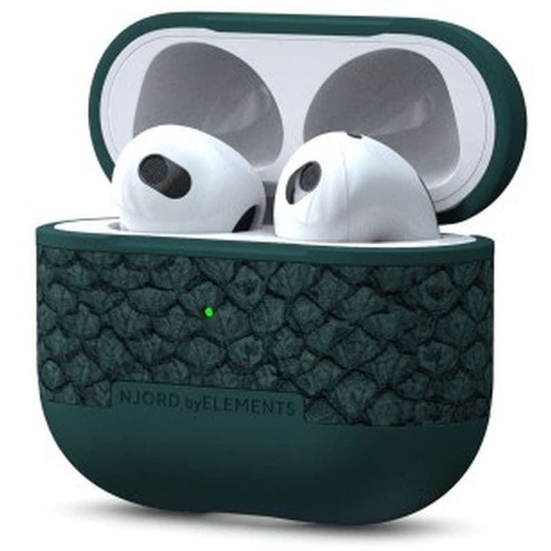 SICOTOOL Θήκη AirPods 3 - Njord Salmon SL14092 Leather - Dark Green