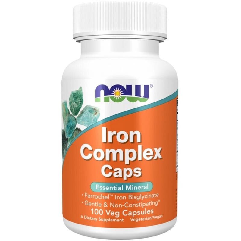 NOW Ειδικό Συμπλήρωμα Διατροφής Now - Iron Complex - 100 Ταμπλέτες