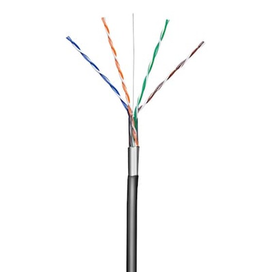 Καλώδιο Goobay F/UTP Cat.5e Cable 100m Μαύρο image 0