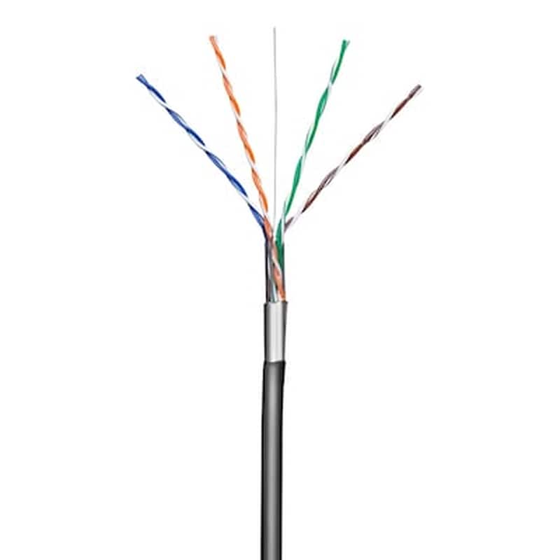 GOOBAY Καλώδιο Goobay F/UTP Cat.5e Cable 100m Μαύρο