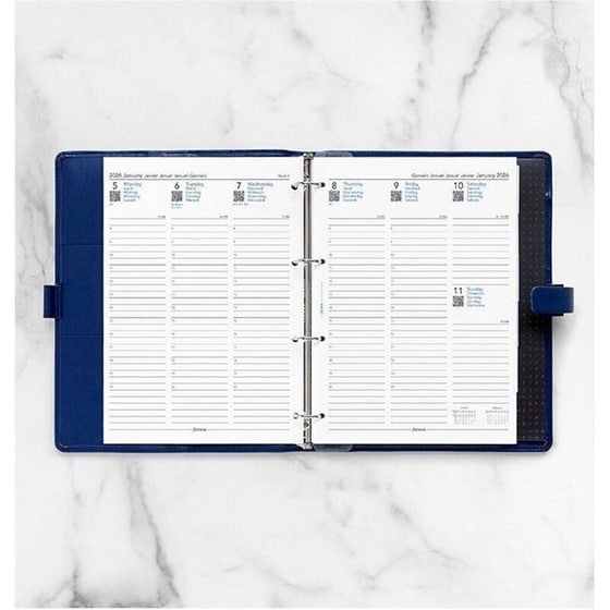 Ανταλλακτικά Φύλλα Ημερολογίου Filofax 2026 Eng. Α4 Εβδομάδα σε 2 Σελ. image 3