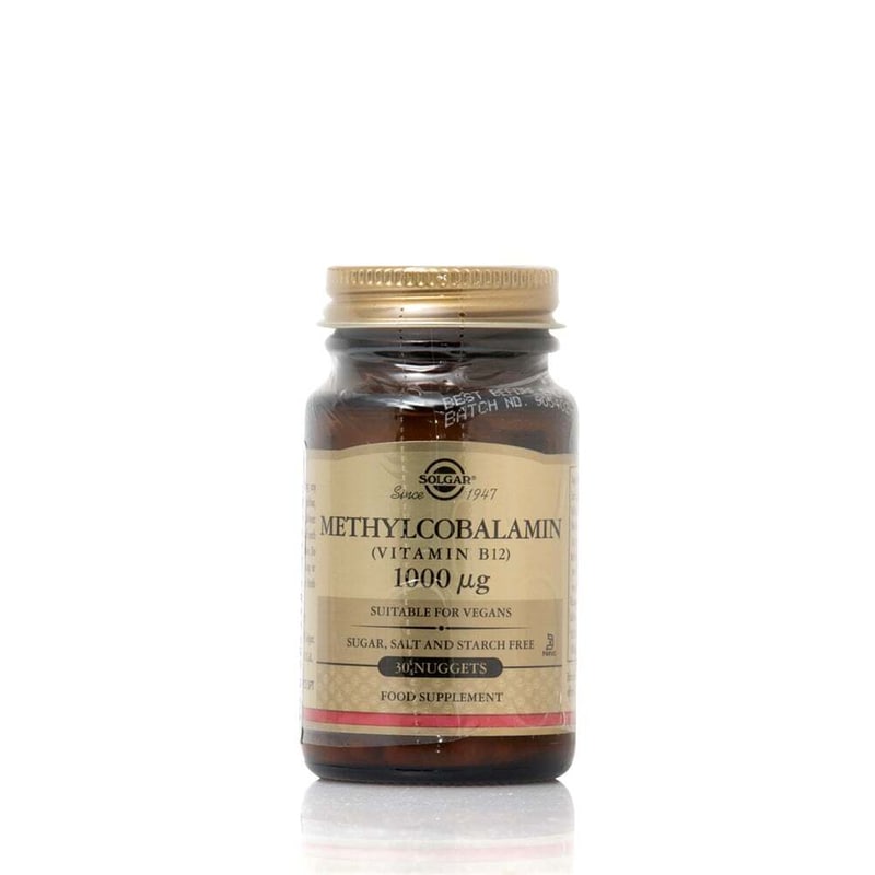 Solgar Vitamin B12 Methylcobalamin 1000μg - 30 ταμπλέτες