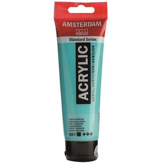 Talens Amsterdam Ακρυλικό Χρώμα 661 Turquoise Green 120ml image 0