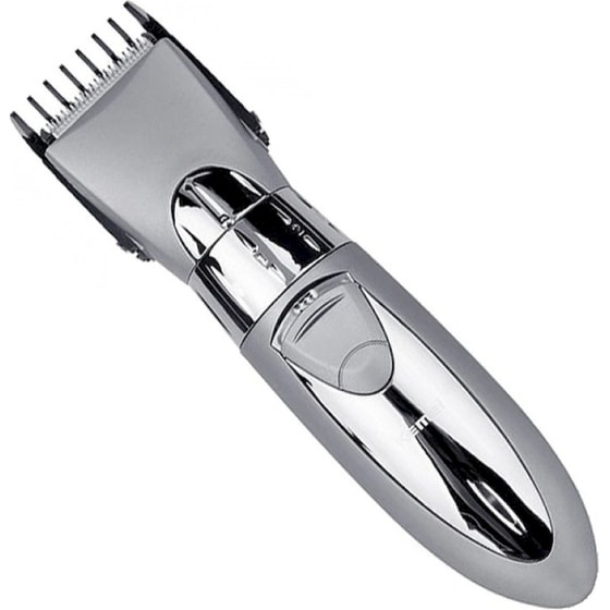 KEMEI KM-605 Κουρευτική Μηχανή Επαναφορτιζόμενη Ασημί image 2