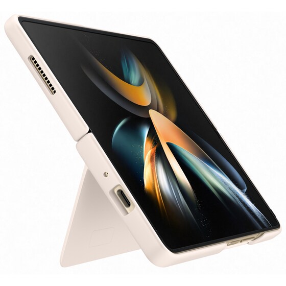 Θήκη Σιλικόνης Samsung Galaxy Z Fold 4 Slim Cover - Μπεζ image 5