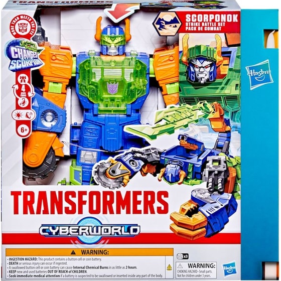 Παιχνιδολαμπάδα Hasbro Φιγούρα Transformers Cyberworld Scorponok Strike Battle Set image 0