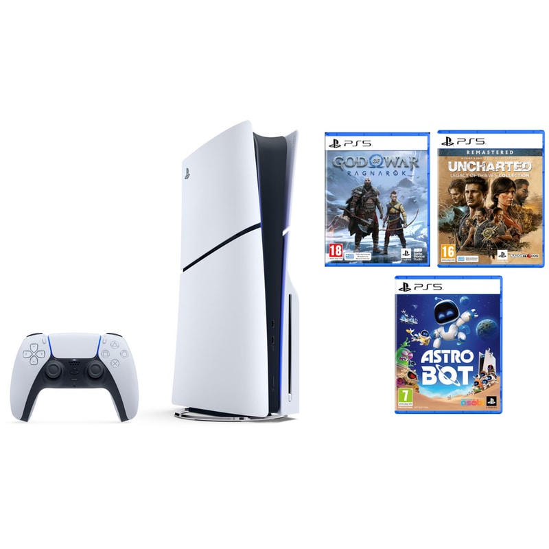 Sony PlayStation 5 - 1TB Astro Bot God of War Ragnarok Uncharted: Legacy of Thieves Collection