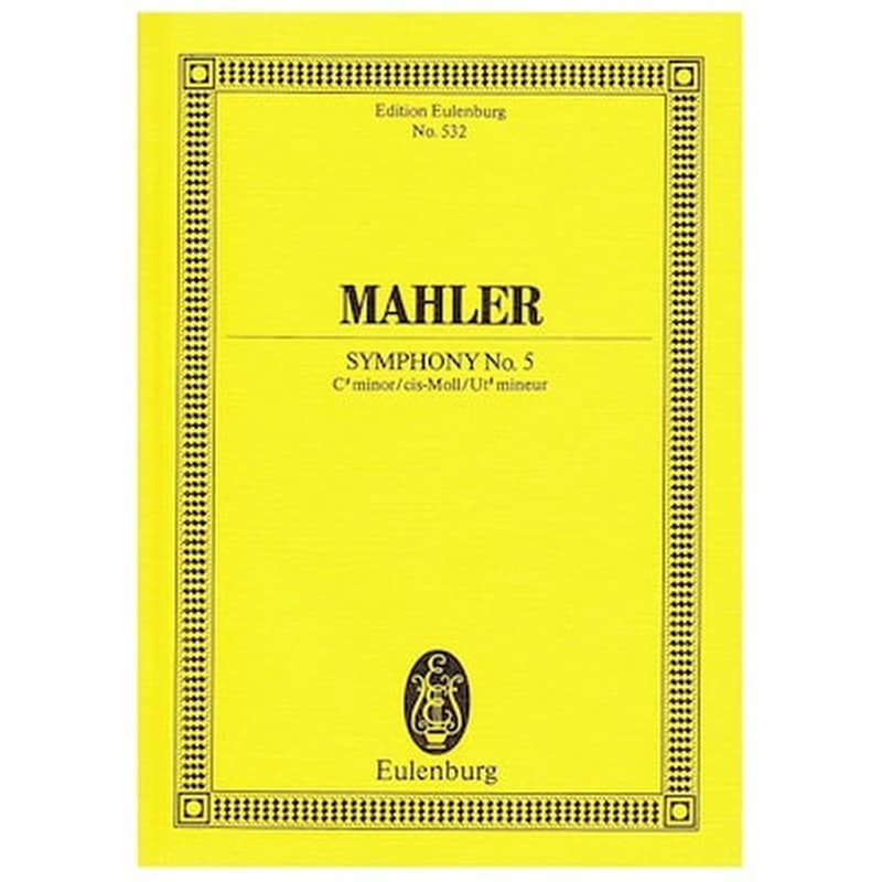 EDITIONS EULENBURG Mahler - Symphony Nr.5 In C ♯ Minor [pocket Score]