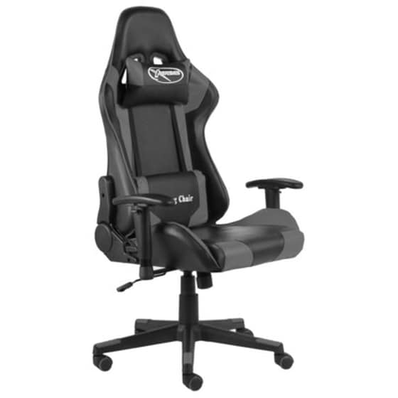 Gaming Καρέκλα Γραφείου VIDAXL 20494 από PVC - Γκρι image 0