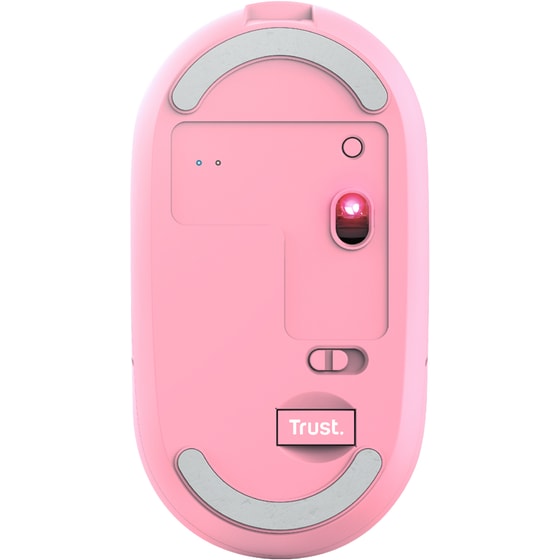 Trust Puck Rechargeable Ασύρματο Ποντίκι Ροζ image 3