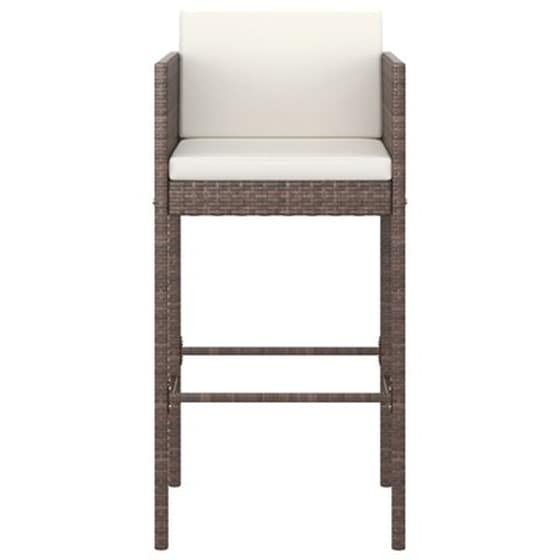 Σετ Επίπλων Μπαρ Κήπου Vidaxl 5 Τμχ  Με Μαξιλάρια Από Συνθετικό Ρατάν image 4