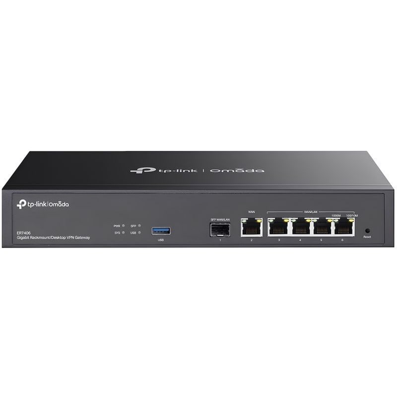 TP‑Link ER7406 Ενσύρματο Router Gigabit Ethernet Black TP-LINK