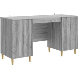 Γραφείο VidaXL από Επεξεργασμένο Ξύλο 142,5x50x75 cm - Γκρι Sonoma