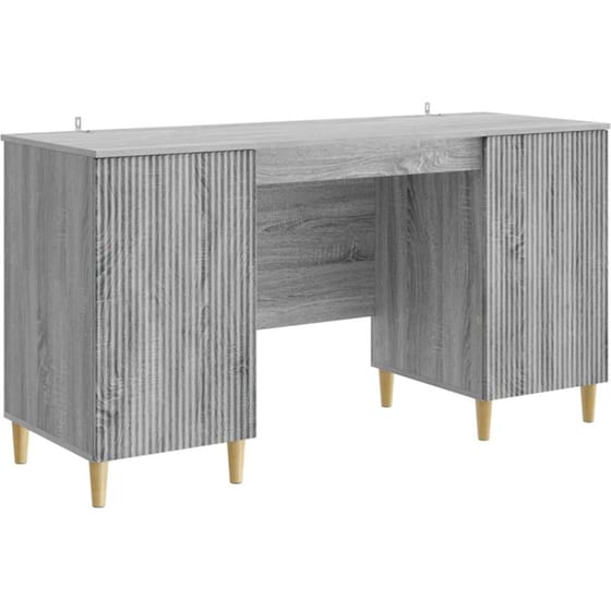 Γραφείο VidaXL από Επεξεργασμένο Ξύλο 142,5x50x75 cm - Γκρι Sonoma image 0