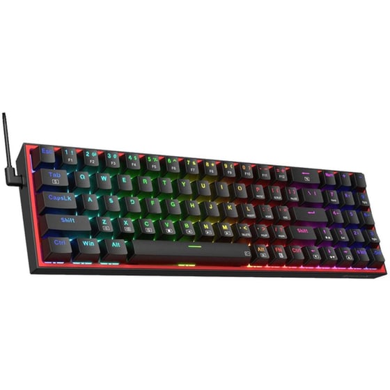 Redragon K628 Μηχανικό Gaming Ενσύρματο Πληκτρολόγιο RGB Μαύρο (US) image 2