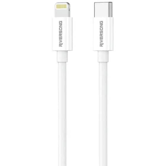 Καλώδιο Rirversong Lightning σε USB-C 1m - Λευκό image 0