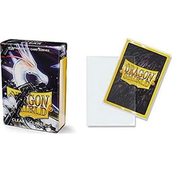 Dragon Shield Japanese Size Classic Clear Sleeves Classic Clear (60 Sleeves) image 1