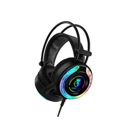 AOAS AS90 Gaming Ενσύρματα Ακουστικά 3.5mm με RGB Φωτισμό - Μαύρα