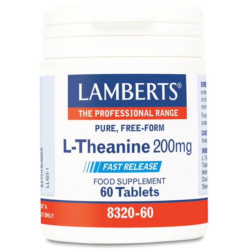 Αμινοξύ Lamberts Vegan L-theanine (fast Release) 200mg - 60 ταμπλέτες