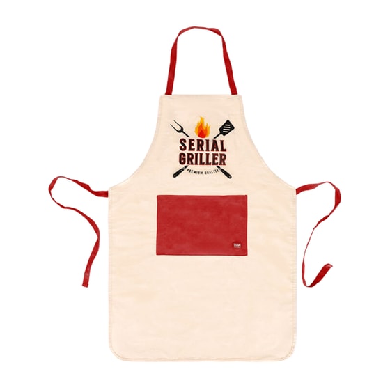 Ποδιά Μαγειρικής Legami Serial Griller - Μπεζ/Κόκκινη image 0