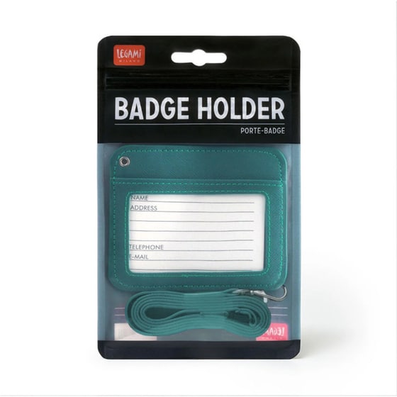 Ετικέτα Βαλίτσας Legami Badge Holder Πετρόλ image 0