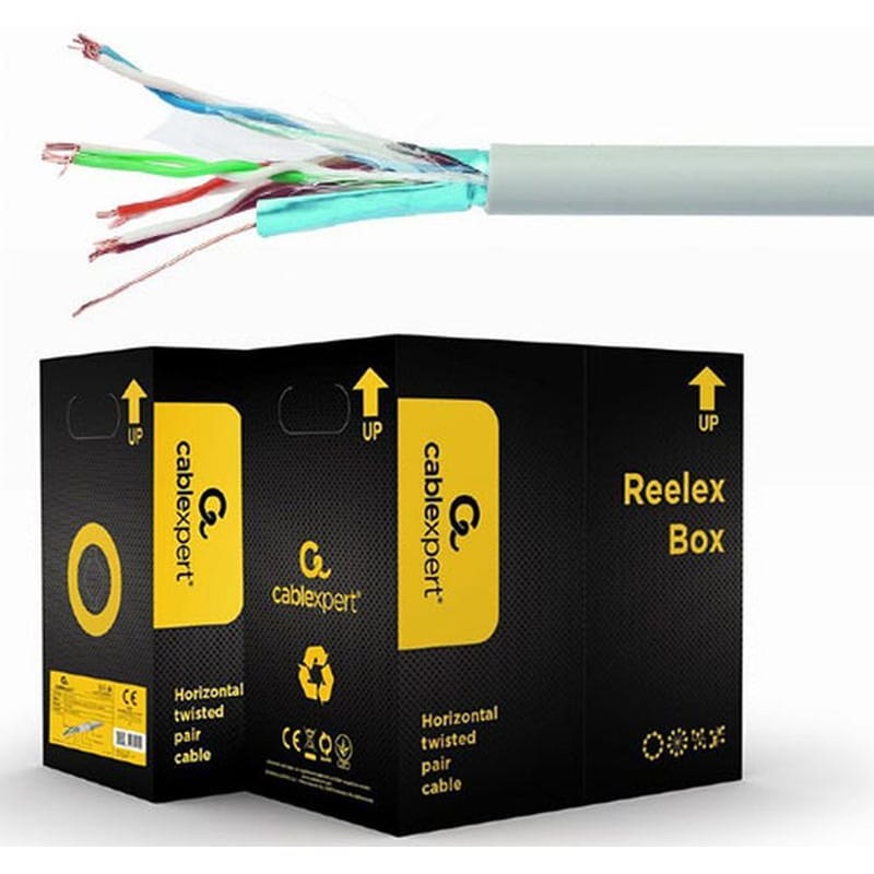CABLEXPERT Καλώδιο δικτύου Cablexpert FPC-5004E-L F/UTP 305m - Γκρι