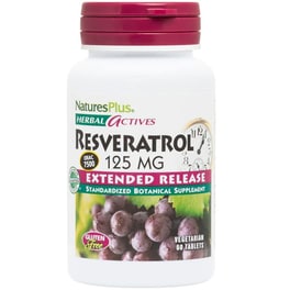 Ειδικό Συμπλήρωμα Natures Plus Herbal Actives Resveratrol 125mg - 60 κάψουλες