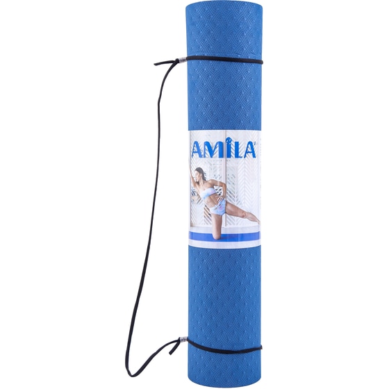 Στρώμα Γυμναστικής Amila Yoga Mat 81778 από TPE 173x60 cm - Μπλε image 3