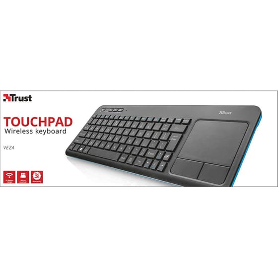 Trust Veza Ασύρματο Πληκτρολόγιο με Touchpad (GR) image 2