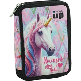 Κασετίνα Διπλή Γεμάτη Back Me Up Pastel Unicorn