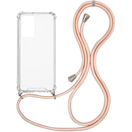 Θήκη Xiaomi Redmi Note 11S - Sonique Armor Clear Με Κορδόνι  - Ροζ