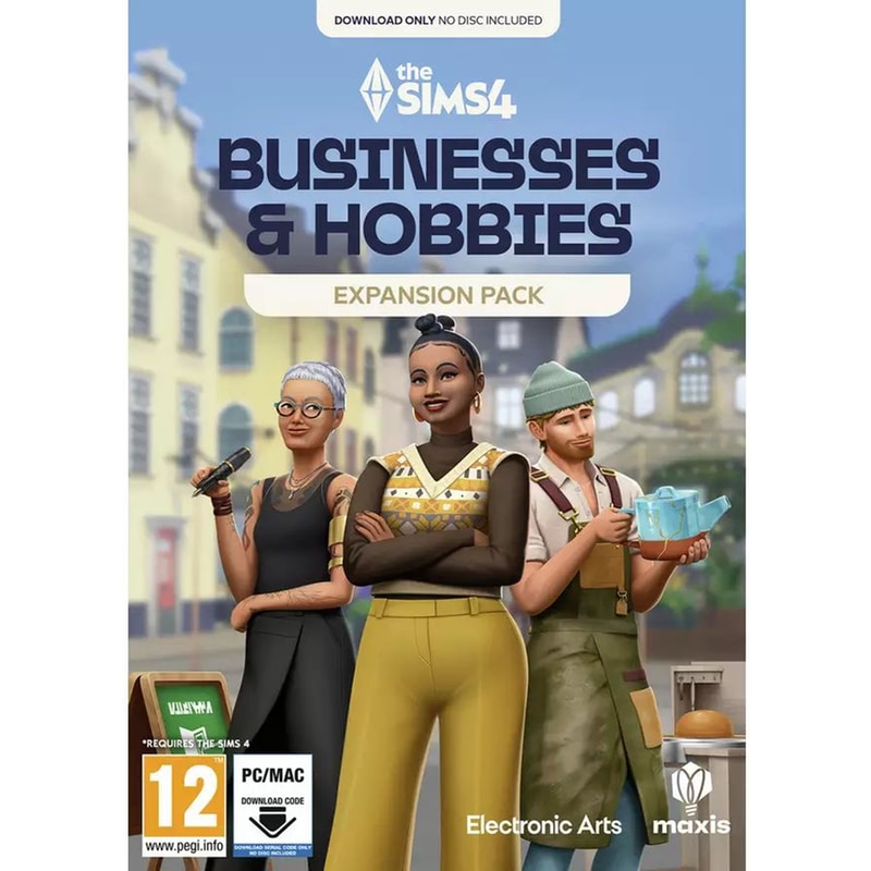 The Sims 4 Businesses Hobbies Expansion Pack (Code in a Box) - PC