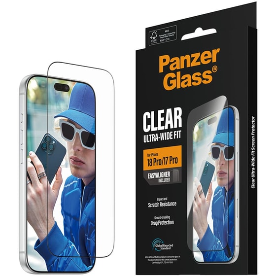 Προστατευτικό οθόνης Apple iPhone 18 Pro - PanzerGlass Ultra-Wide Fit w. EasyAligner image 5