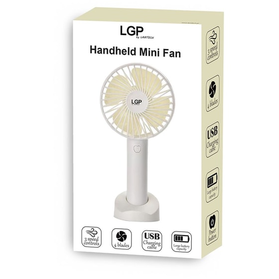 Lamtech LAM980060 Ανεμιστηράκι Χειρός USB - Λευκό image 1