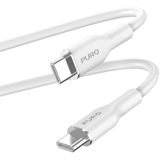 Καλώδιο Puro Soft USBC σε USBC 1.5m - Λευκό image 1