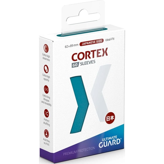 Ultimate Guard Cortex Card Sleeves Japanese Small Size - Petrol (60 Sleeves) image 0