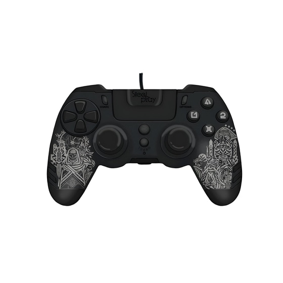 Steelplay Metaltech PS4 Ενσύρματο Χειριστήριο - Μαύρο image 0