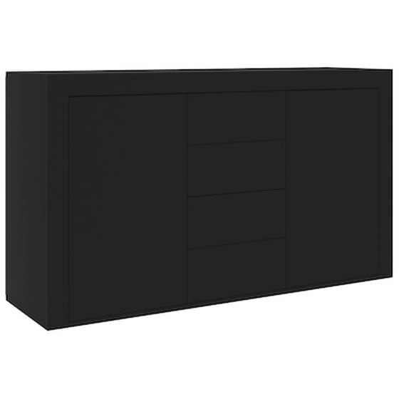 Vidaxl Μπουφές Μαύρος 120 X 36 X 69 Εκ. Από Μοριοσανίδα image 2